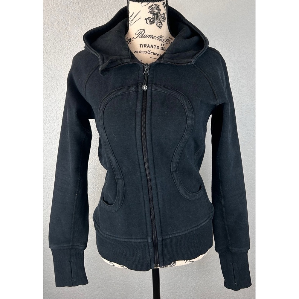 Lululemon Scuba Hoodie Soft French Terry/Ribbed Side Panels, size 6
